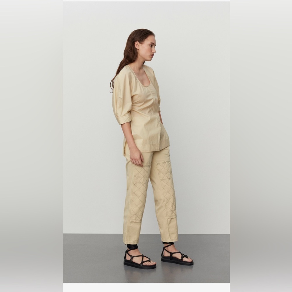 Day Birger et mikkelsen Chic Beige Short Sleeve Top |size 36